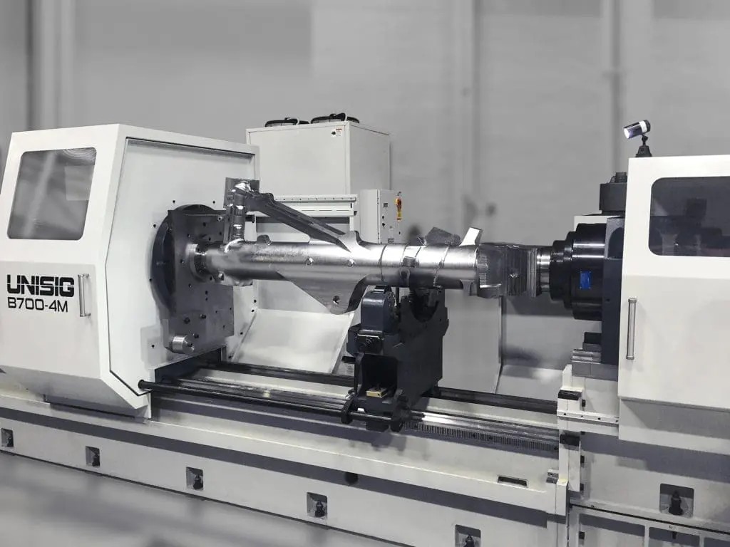 UNISIG B700 with Drop Bed for Aerospace Components UNISIG B700 with Drop Bed for Aerospace Components