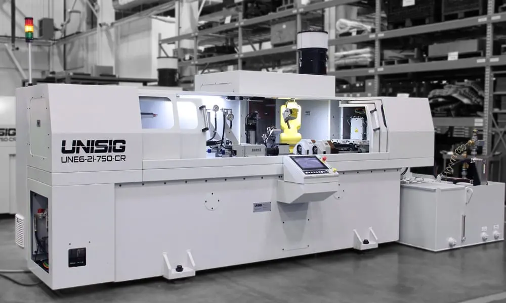 UNISIG UNE6-2i with robot and dual independent spindles