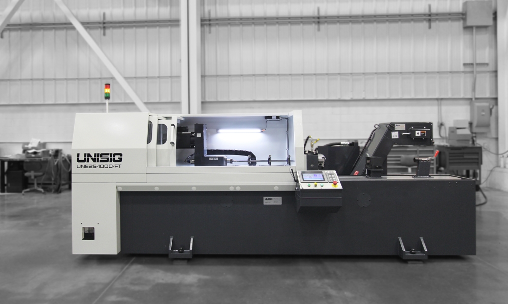 UNE25 gundrilling machine with universal workpiece table